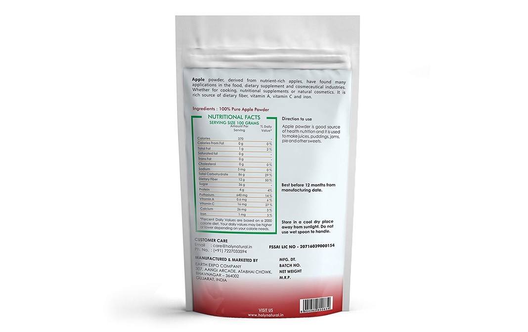 Holy Natural Apple Powder    Pack  200 grams